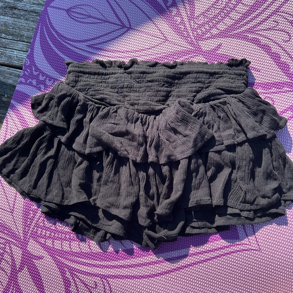 Ultra Flirt Black Ruffled skirt